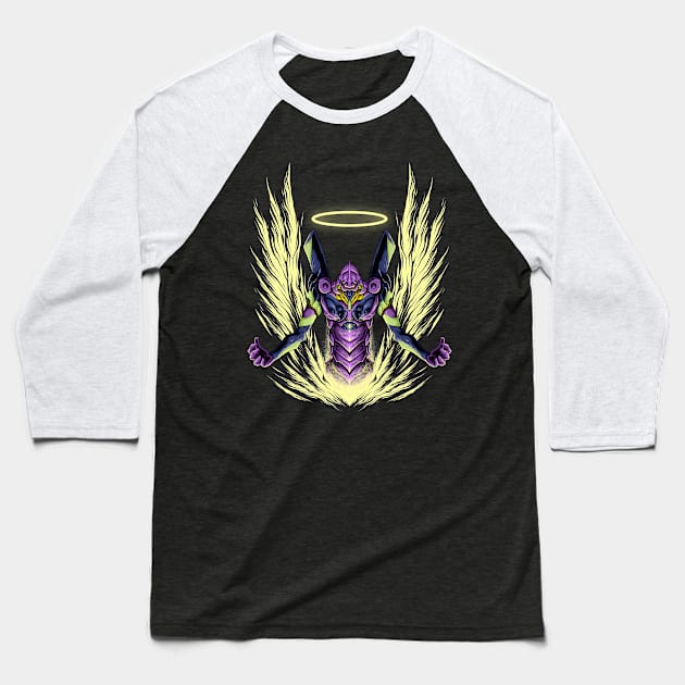 Wings Ring EVA 01 Baseball T-Shirt by Dimas Haryo